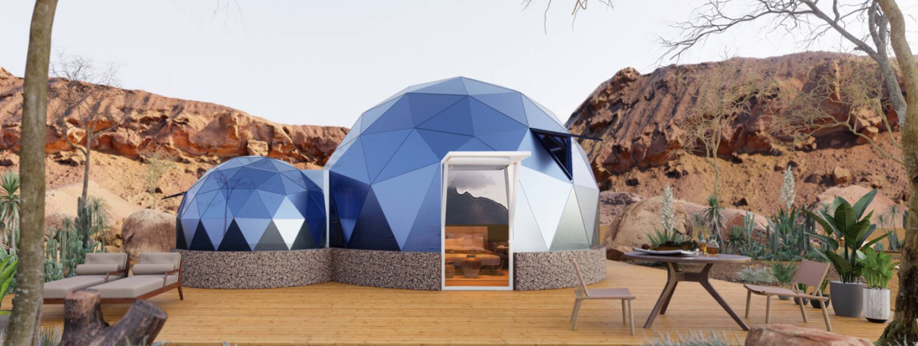 钟山县球形智能光伏玻璃星空房